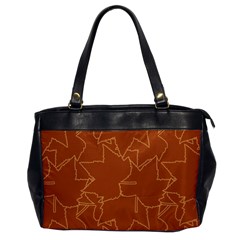 Autumn Leaves Repeat Pattern Oversize Office Handbag by Pakrebo