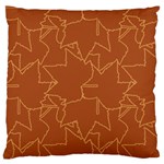 Autumn Leaves Repeat Pattern Standard Flano Cushion Case (One Side) Front