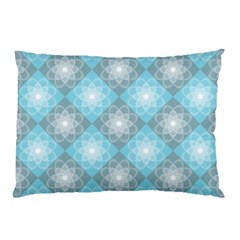 White Light Blue Gray Tile Pillow Case (two Sides) by Pakrebo