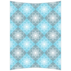 White Light Blue Gray Tile Back Support Cushion by Pakrebo