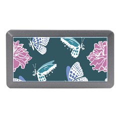 Butterfly Pattern Dead Death Rose Memory Card Reader (mini) by Pakrebo