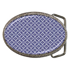 Wreath Differences Indigo Deep Blue Belt Buckles by Pakrebo