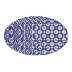 Wreath Differences Indigo Deep Blue Oval Magnet