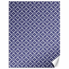 Wreath Differences Indigo Deep Blue Canvas 12  x 16 