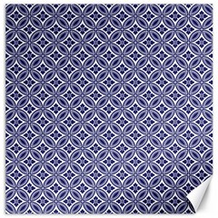 Wreath Differences Indigo Deep Blue Canvas 16  X 16  by Pakrebo