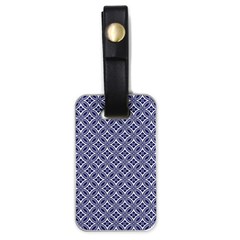 Wreath Differences Indigo Deep Blue Luggage Tags (One Side) 