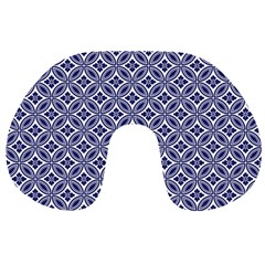 Wreath Differences Indigo Deep Blue Travel Neck Pillows