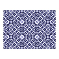 Wreath Differences Indigo Deep Blue Double Sided Flano Blanket (Mini) 