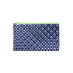 Wreath Differences Indigo Deep Blue Cosmetic Bag (xs) by Pakrebo