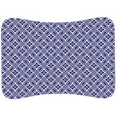 Wreath Differences Indigo Deep Blue Velour Seat Head Rest Cushion