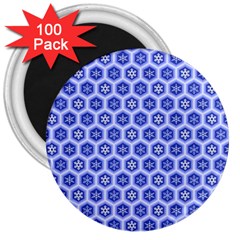 A Hexagonal Pattern 3  Magnets (100 Pack) by Pakrebo