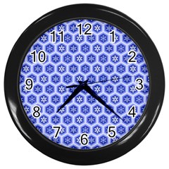 A Hexagonal Pattern Wall Clock (Black)