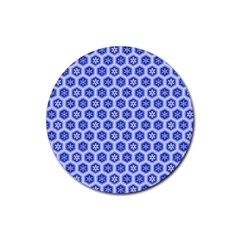 A Hexagonal Pattern Rubber Round Coaster (4 pack) 