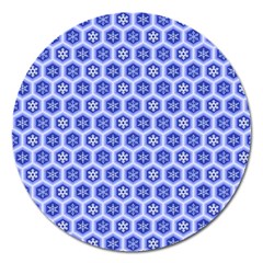 A Hexagonal Pattern Magnet 5  (round) by Pakrebo