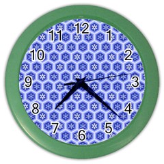 A Hexagonal Pattern Color Wall Clock