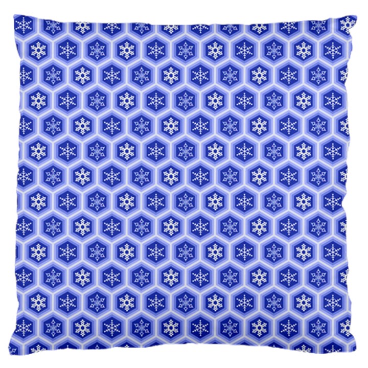 A Hexagonal Pattern Standard Flano Cushion Case (Two Sides)