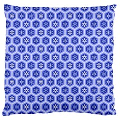 A Hexagonal Pattern Large Flano Cushion Case (One Side)