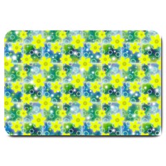 Narcissus Yellow Flowers Winter Large Doormat  by Pakrebo