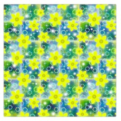 Narcissus Yellow Flowers Winter Large Satin Scarf (square)