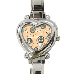 Dreamcatcher Pattern Pen Background Heart Italian Charm Watch by Pakrebo