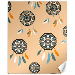 Dreamcatcher Pattern Pen Background Canvas 16  X 20  by Pakrebo