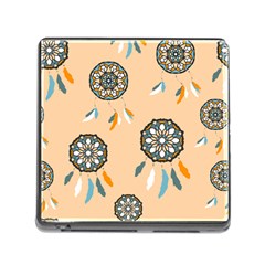 Dreamcatcher Pattern Pen Background Memory Card Reader (square 5 Slot) by Pakrebo