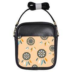 Dreamcatcher Pattern Pen Background Girls Sling Bag by Pakrebo