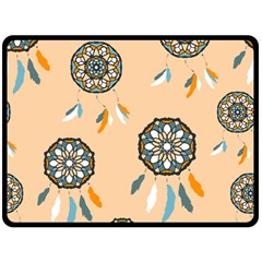 Dreamcatcher Pattern Pen Background Fleece Blanket (large)  by Pakrebo