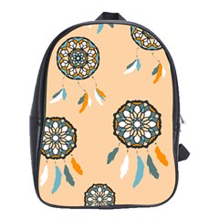 Dreamcatcher Pattern Pen Background School Bag (xl) by Pakrebo