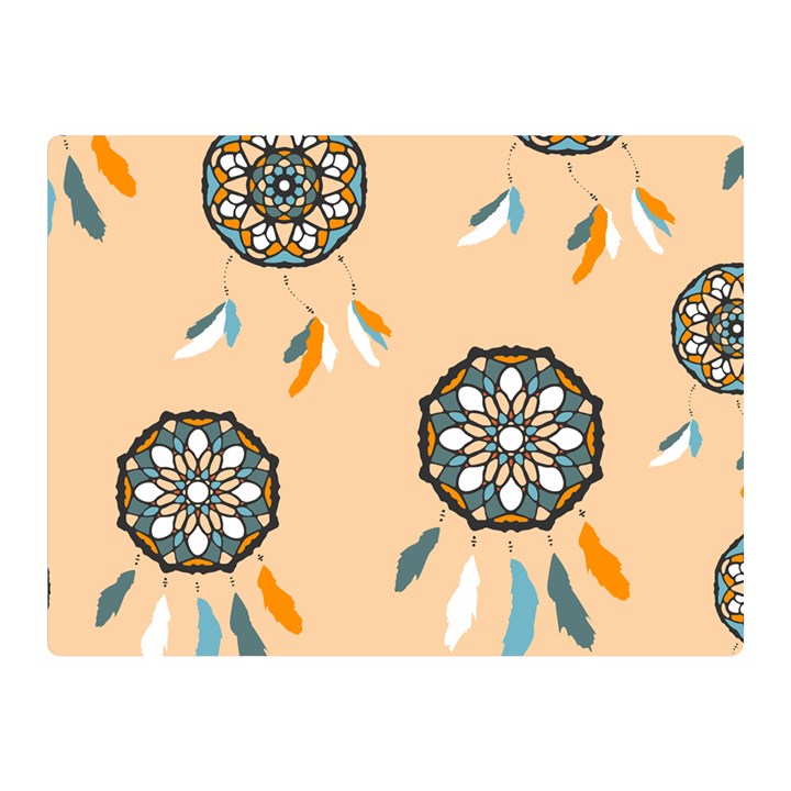 Dreamcatcher Pattern Pen Background Double Sided Flano Blanket (Mini) 