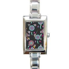 Dreamcatcher Seamless American Rectangle Italian Charm Watch