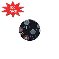 Dreamcatcher Seamless American 1  Mini Buttons (100 pack) 