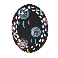 Dreamcatcher Seamless American Ornament (Oval Filigree)