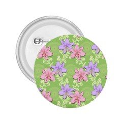 Lily Flowers Green Plant Natural 2 25  Buttons by Pakrebo