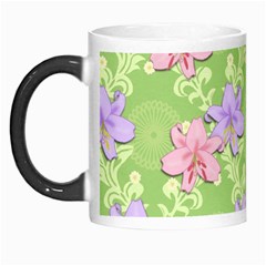 Lily Flowers Green Plant Natural Morph Mugs by Pakrebo