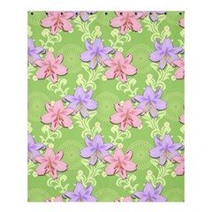 Lily Flowers Green Plant Natural Shower Curtain 60  X 72  (medium)  by Pakrebo