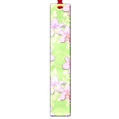 Lily Flowers Green Plant Natural Large Book Marks by Pakrebo