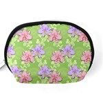 Lily Flowers Green Plant Natural Accessory Pouch (Medium) Back