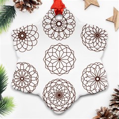 Graphics Geometry Abstract Ornament (snowflake) by Pakrebo