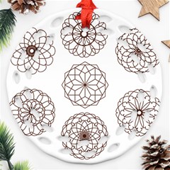 Graphics Geometry Abstract Round Filigree Ornament (two Sides) by Pakrebo