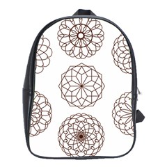 Graphics Geometry Abstract School Bag (xl) by Pakrebo