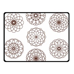 Graphics Geometry Abstract Double Sided Fleece Blanket (small)  by Pakrebo