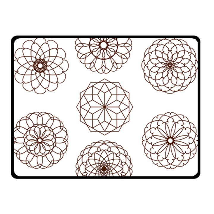 Graphics Geometry Abstract Double Sided Fleece Blanket (Small) 