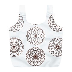 Graphics Geometry Abstract Full Print Recycle Bag (l) by Pakrebo