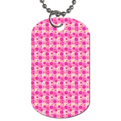 Hana Tsurukusa Heart Pink Dog Tag (one Side) by Pakrebo