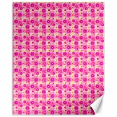 Hana Tsurukusa Heart Pink Canvas 11  X 14  by Pakrebo