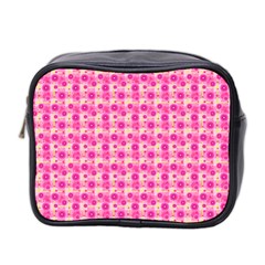 Hana Tsurukusa Heart Pink Mini Toiletries Bag (two Sides) by Pakrebo