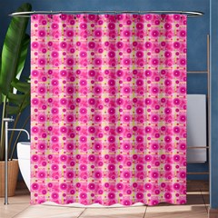 Hana Tsurukusa Heart Pink Shower Curtain 60  X 72  (medium)  by Pakrebo