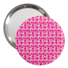 Hana Tsurukusa Heart Pink 3  Handbag Mirrors by Pakrebo