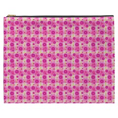 Hana Tsurukusa Heart Pink Cosmetic Bag (xxxl) by Pakrebo